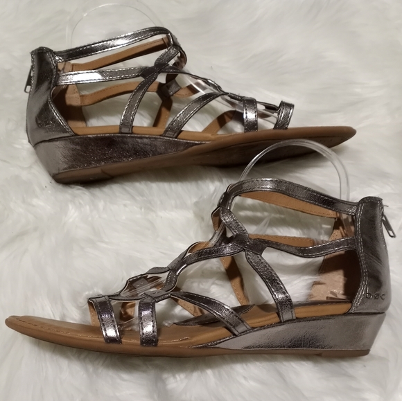 low wedge gladiator sandals